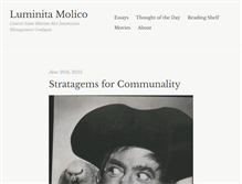 Tablet Screenshot of luminitamolico.net